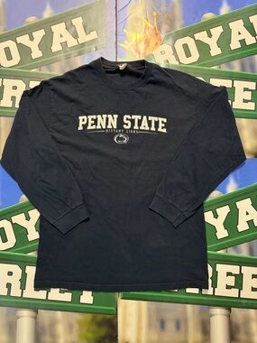 Alstyle vintage Navy Long-Sleeve Penn State Graphic Tee